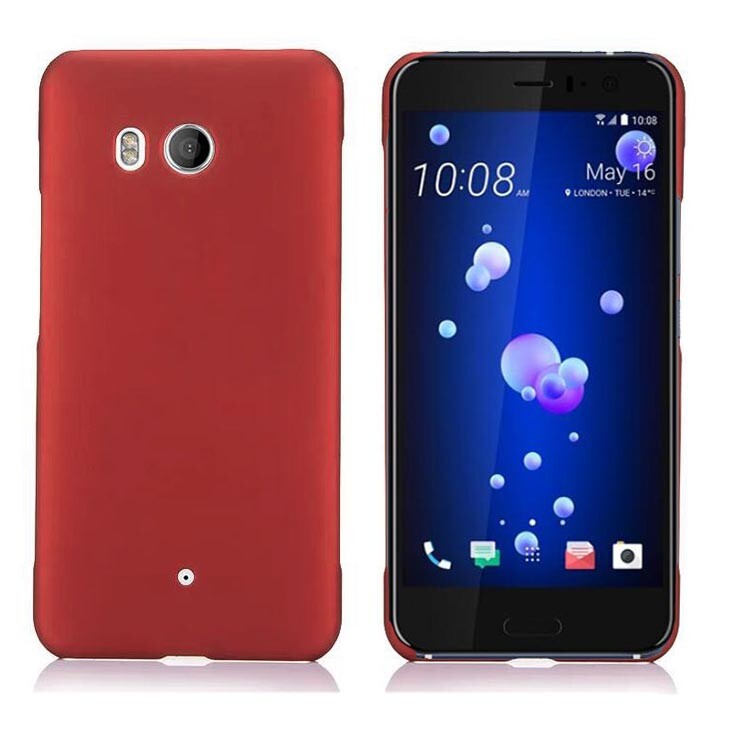 For HTC U11 Smooth Thin Matte Rubberized hard case back Shell cover
