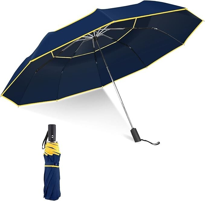 Extra Large Golf Umbrella Automatic Open Folding Windproof Compact Large Doub...