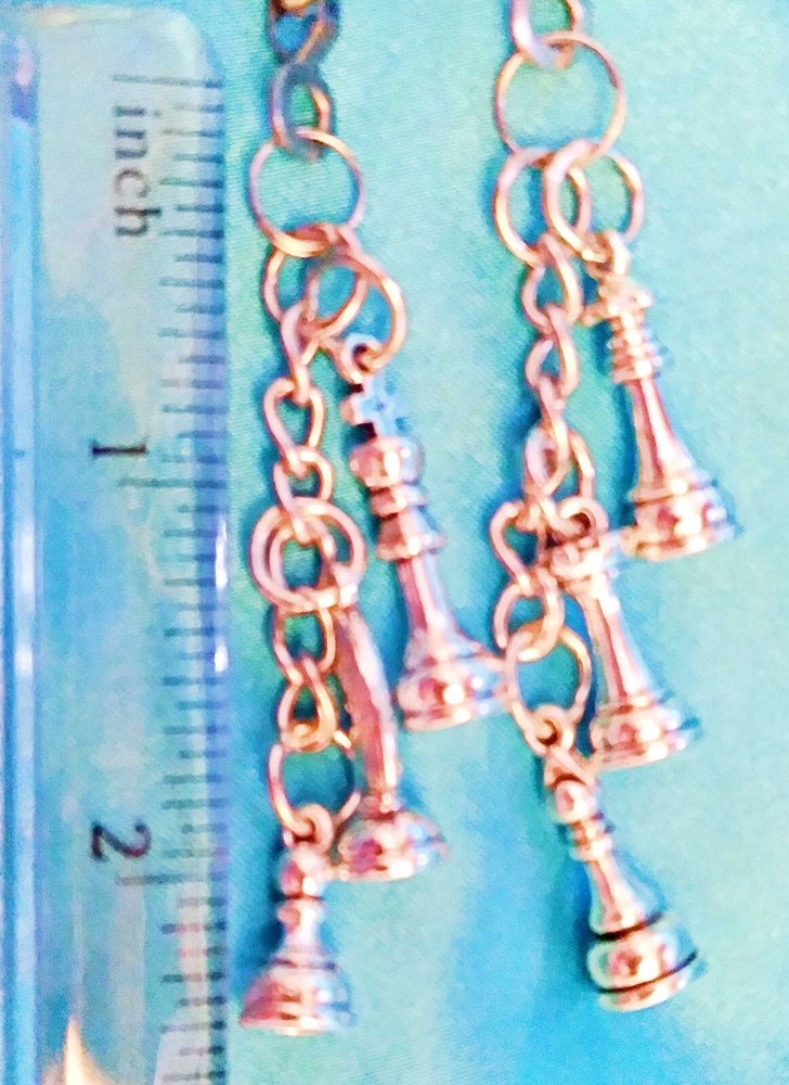 Set of Two ~ CHESS Metal ~ Ceiling Fan Pulls