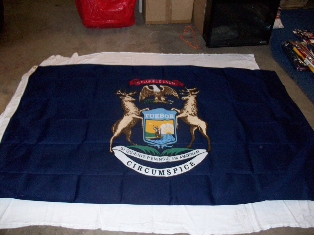 4x6 Polyester Michagan Flag, Spectrapro