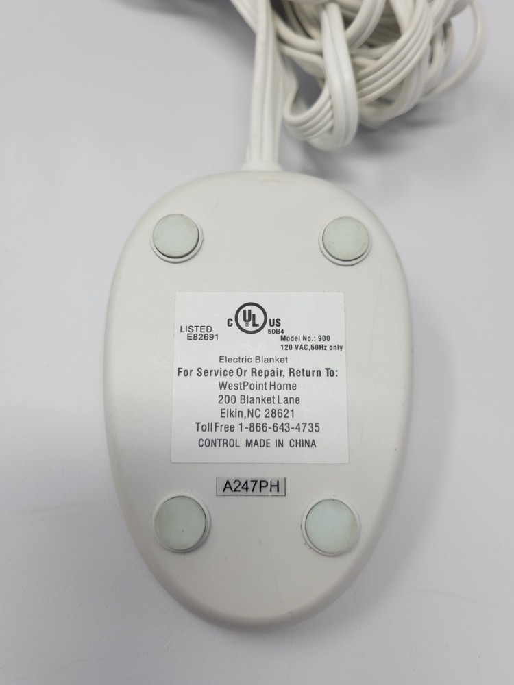 West Point Home 900 E82691 Single Blanket Controller