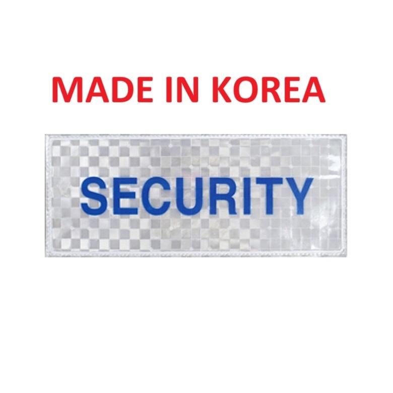 SECURITY High Reflective Patch Hook Back Large Size 270 x 110mm
