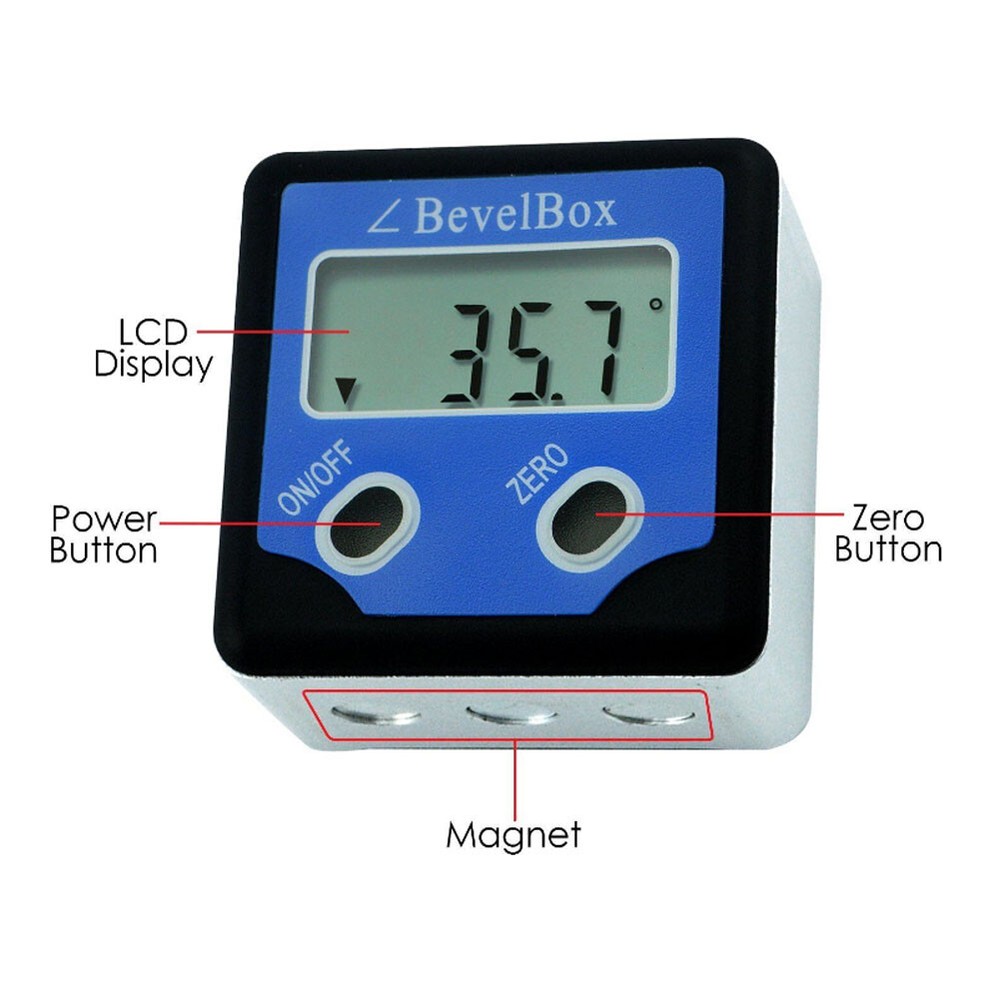 Electronic Digital Inclinometer 180° Digital Angle Measuring Instrument
