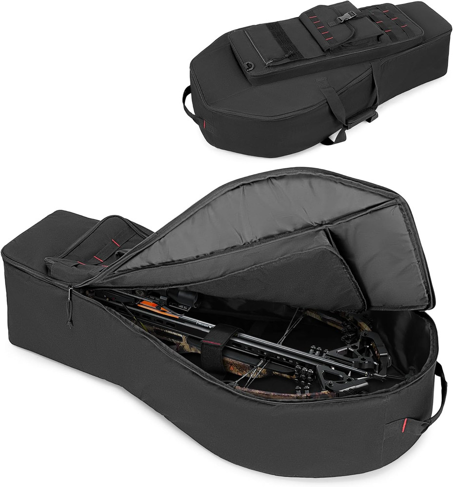 Padded Soft Compound Bow Case with Arrow Pocket and Tactical Backpack Straps