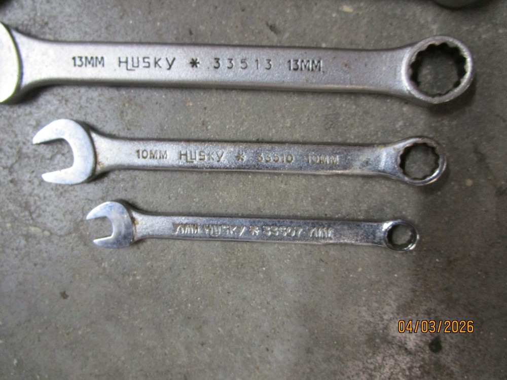 5PC Husky Metric Combination Wrench Set