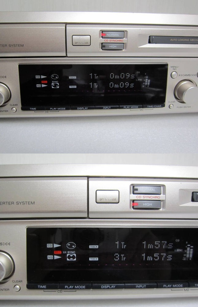 SONY MXD-D3 CD/MD Deck Main Unit Only Recording operation confirmed