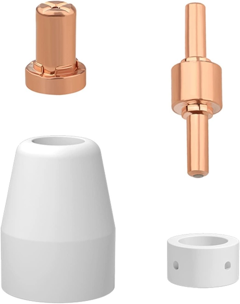 Versatile 40 PCS Copper Plasma Cutter Consumables for Enhanced Cutting Precision