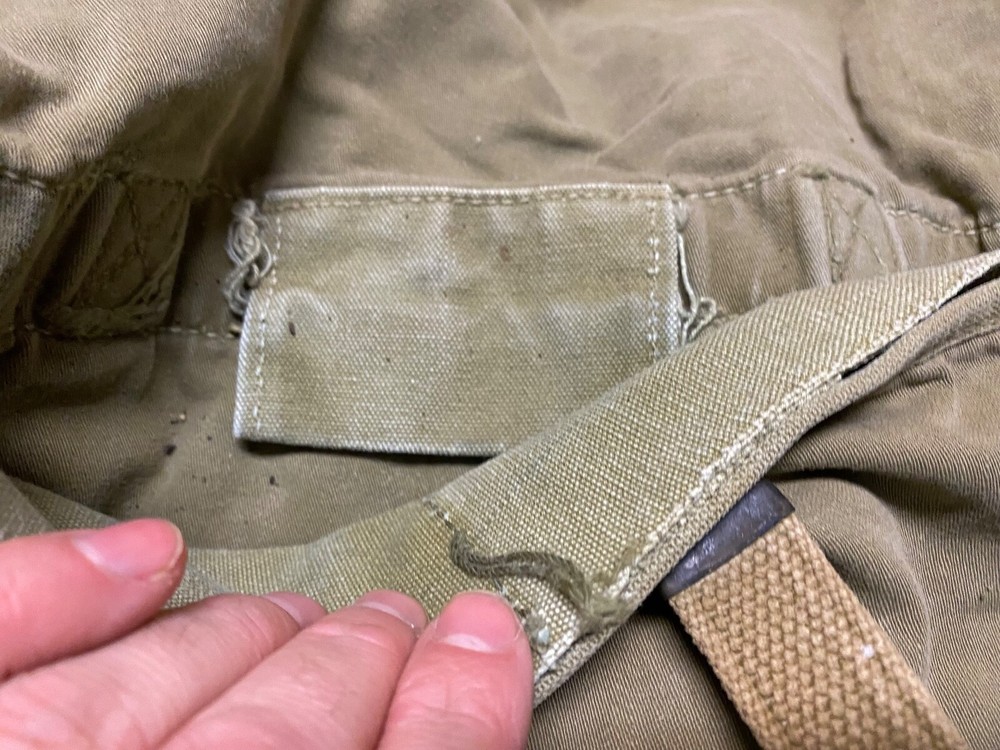 ORIGINAL WWII US AIRBORNE PARATROOPER M1936 MUSETTE JUMP BAG-OD#3