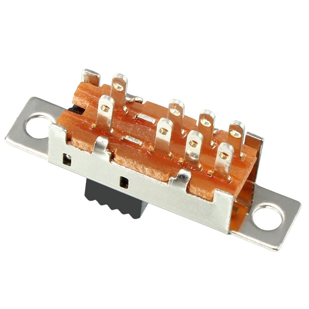 5pcs 3mm Vertical Slide Switch SPDT 8 Terminals PCB Panel Hitch