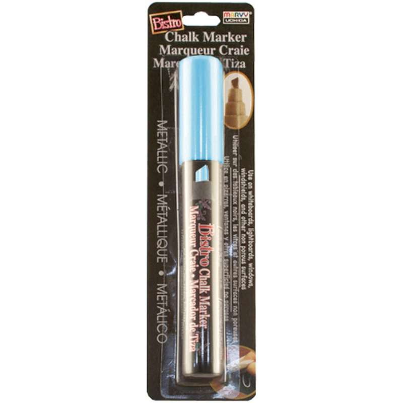 Bistro Chalk Marker Chisel Tip Metallic Blue