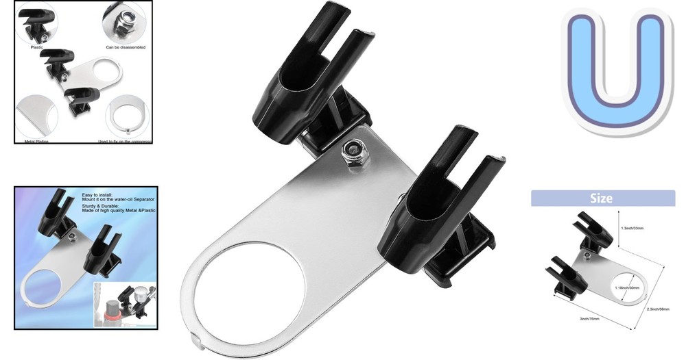 Space-Saving Airbrush Holder - Double Gun Stand for Efficient Organization