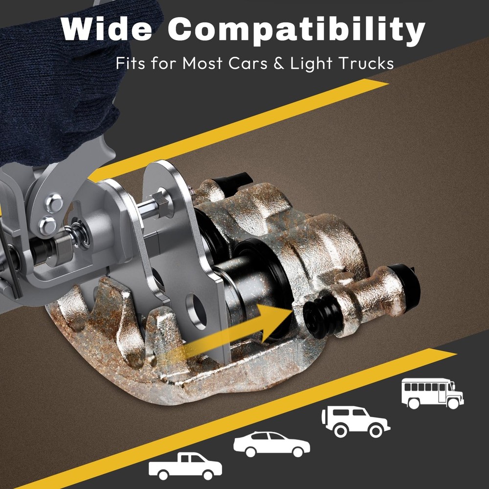 Brake Caliper Compression Tool, Single/Twin/Quad/Sextuplet Piston Disc Brake...