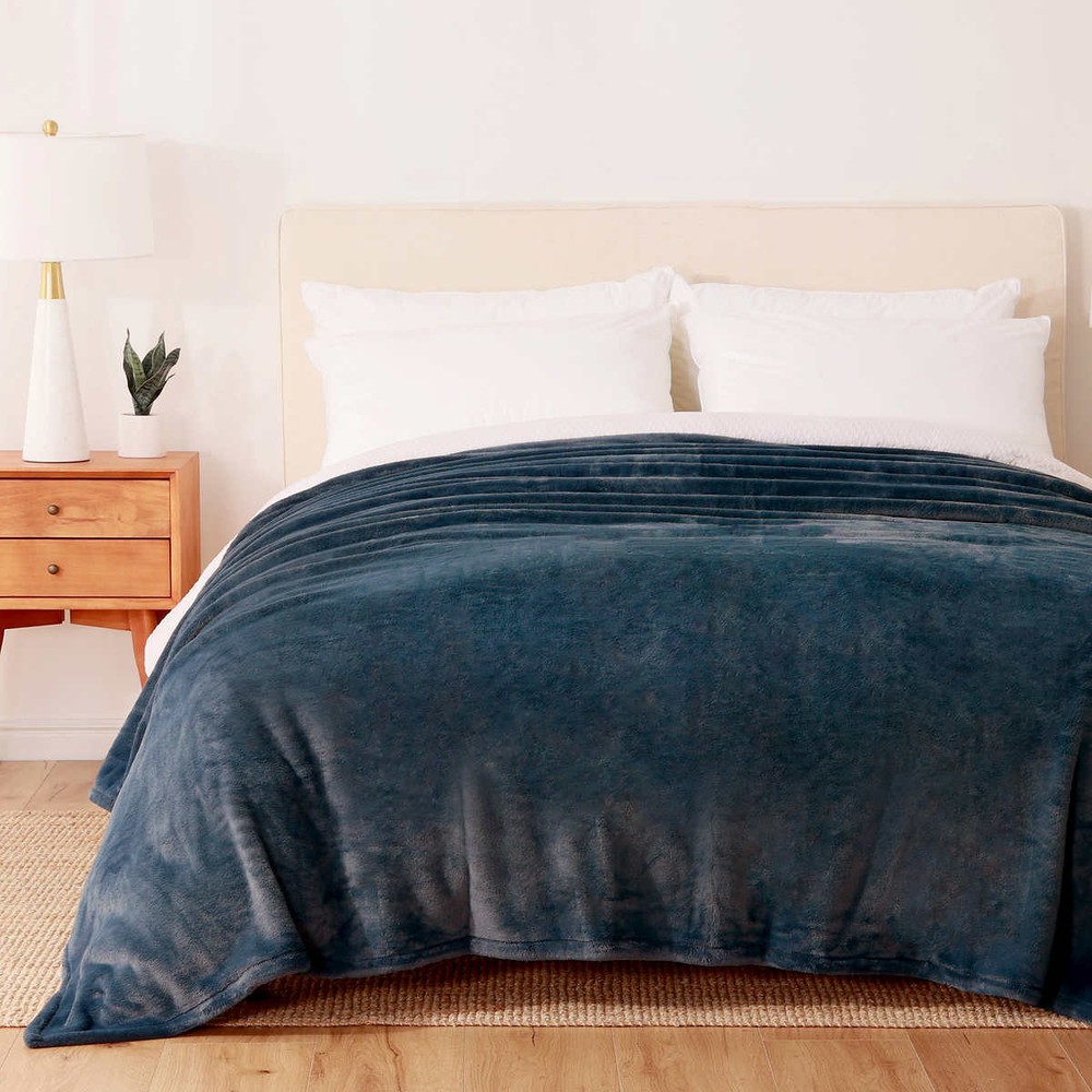 Berkshire Life, Plush Solid LuxeLoft Blanket (Choose Color + Size)