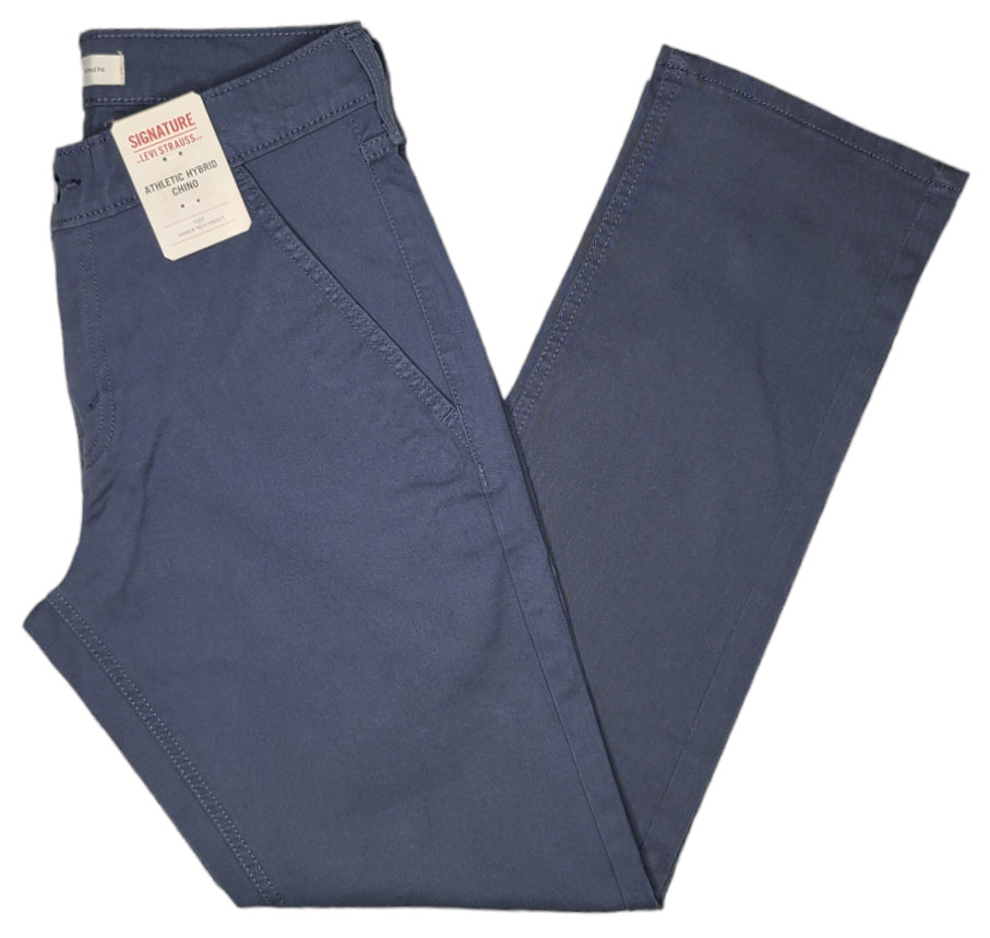 Signature By Levi Strauss & Co. #11594 NEW Men's Athletic Hybrid Chino Pants