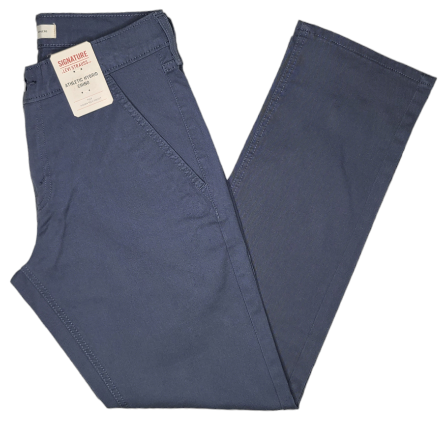 Signature By Levi Strauss & Co. #11594 NEW Men's Athletic Hybrid Chino Pants