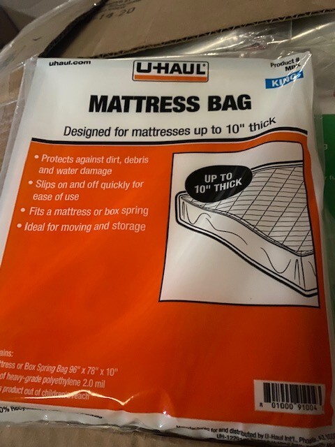 King Size Mattress Protector UHaul Moving Bag Large Size Fits Up to 10" Thick