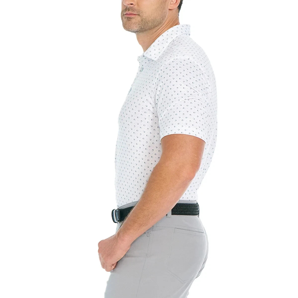 Greg Norman ML75 Men's Short Sleeve Polo Shirt White XL