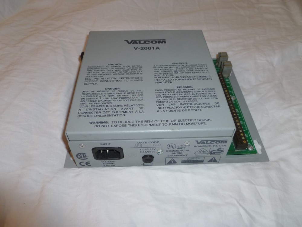VALCOM V-2001A PAGE CONTROL UNIT