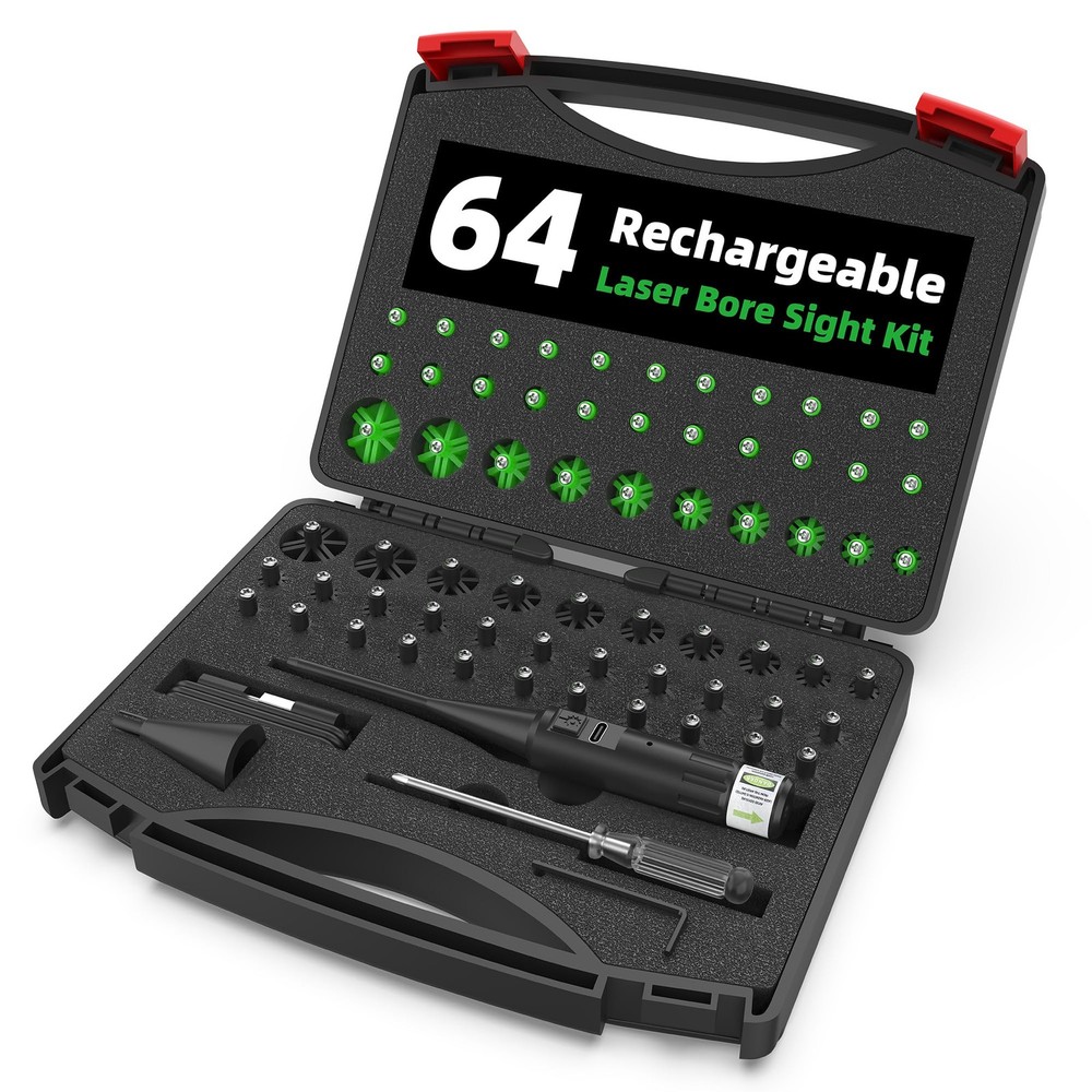 USB Rechargeable Laser Bore Sight Kit Green Sighter