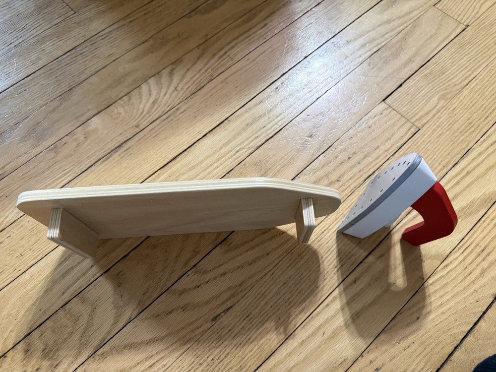 Wooden Iron and Ironing Board