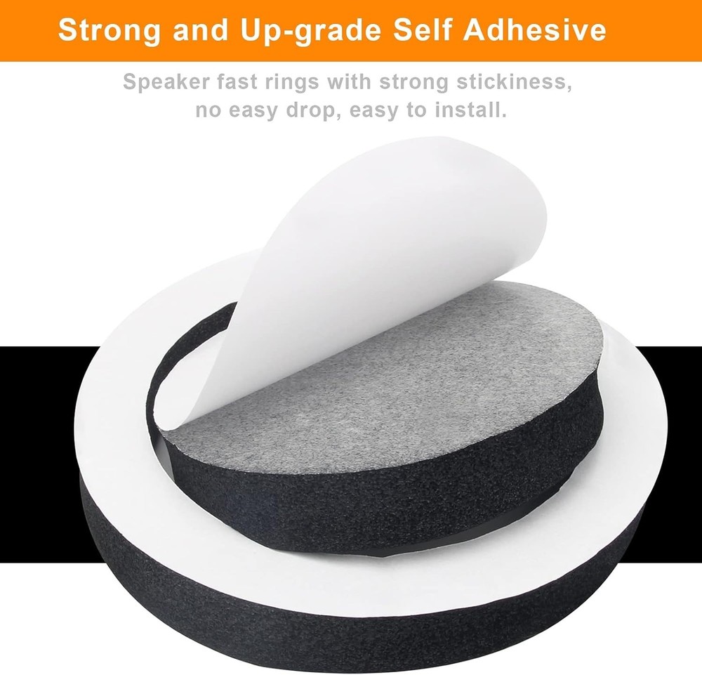 High Rebound Sponge Speaker Fast Rings - 4Pcs Pack for Enhanced Audio Experience