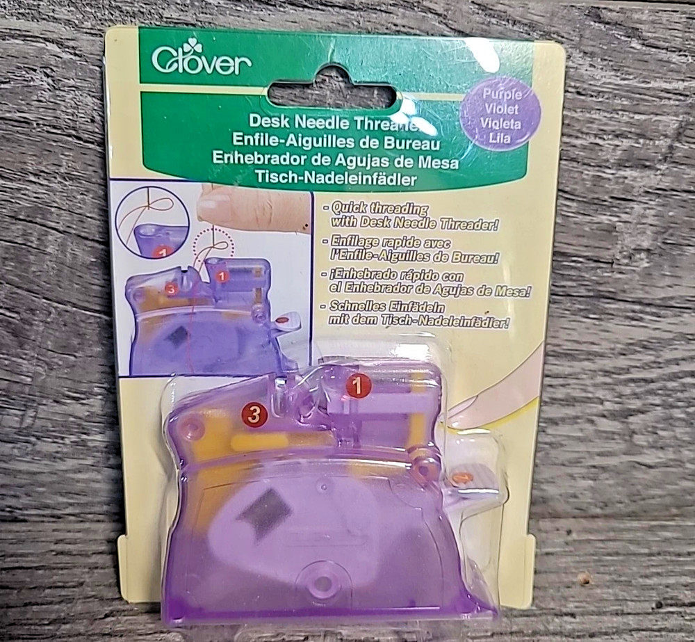 Clover Desk Needle Threader 4071 for Oval Eye Needles