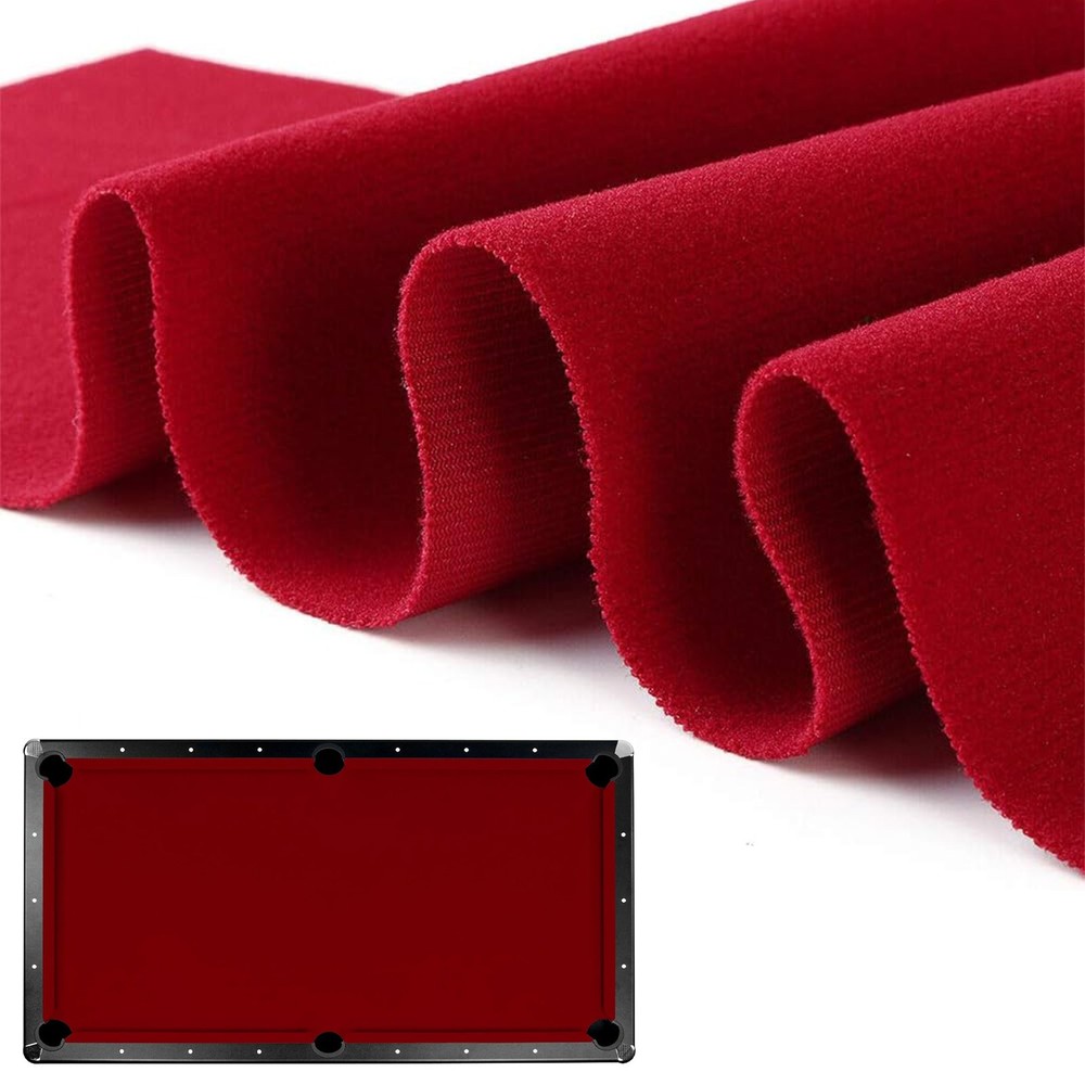 Billiard Cloth 9FT Worsted Pool Table Felt Fast Speed Tablecloth Pre-Cut Rails