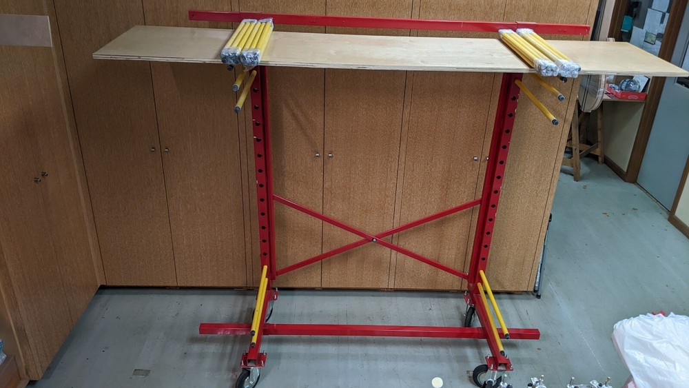 Rack for sprayed panels rest or horizontal storage,Single sided,6 inch casters