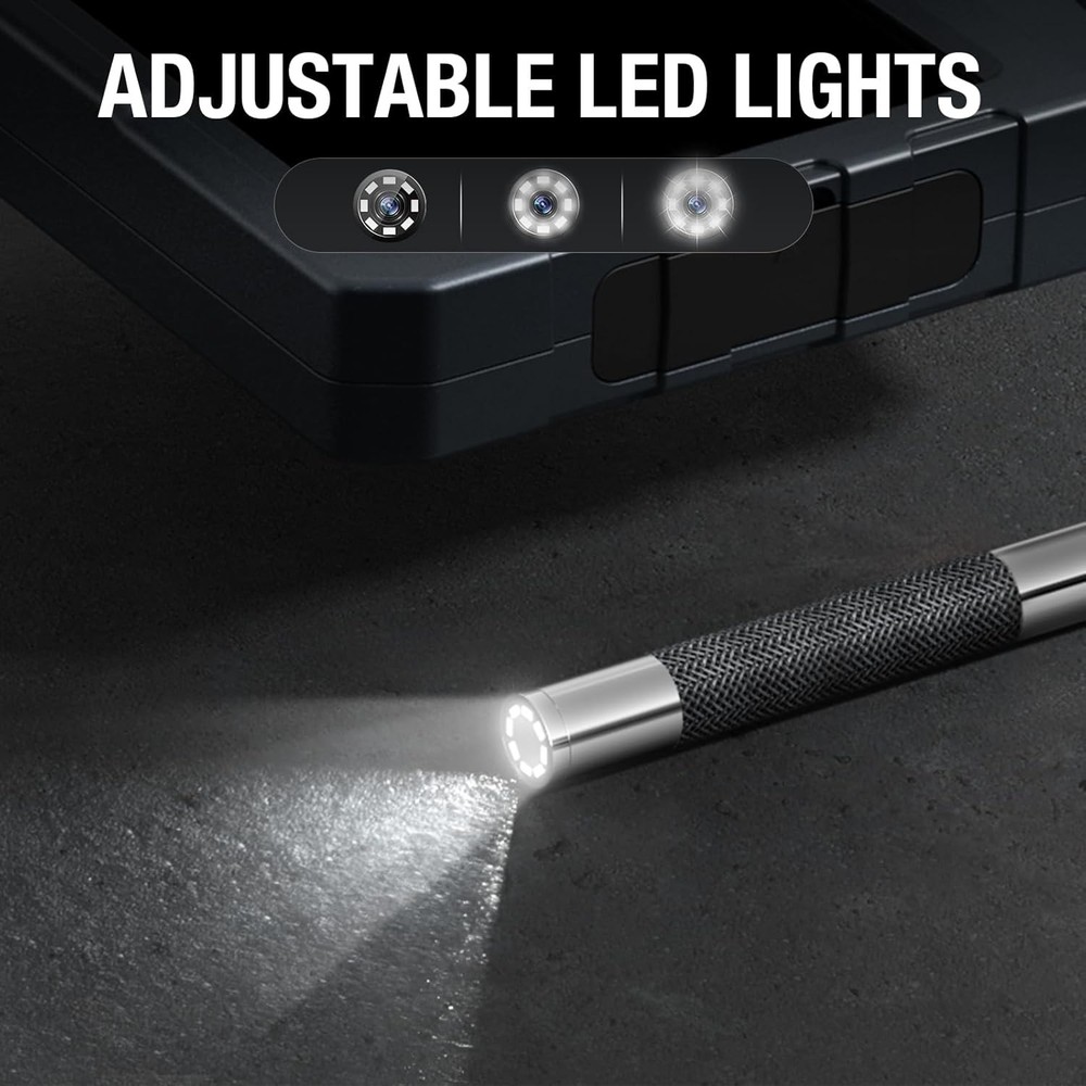 Two-Way Articulating Borescope 5-inch IPS Endoscope Inspection Camera