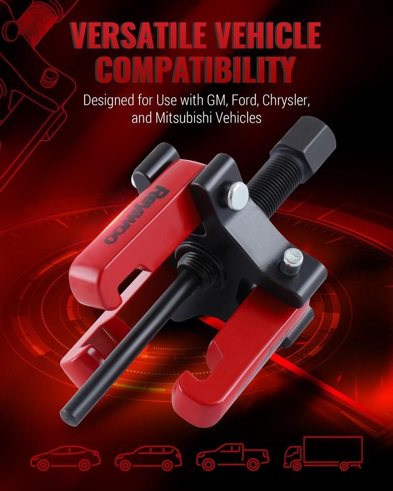 Reywoo Harmonic Balancer Puller Kit, Adjustable 3-Jaw for Core Sizes