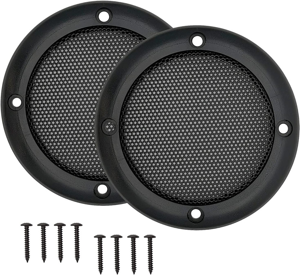 2pcs 3.5inch Mesh Speaker Grill Covers Guard Protector Speaker Decorative Circle