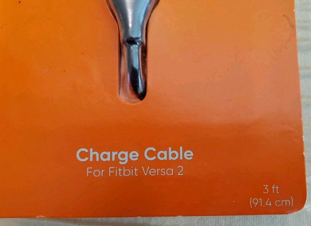 Onn Fitbit Versa 2 Docking Charger w/ 3ft. USB Cable - NEW