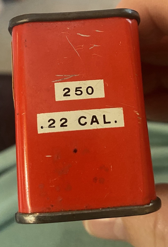 Vintage Can Crosman Empty Super Pells Tin