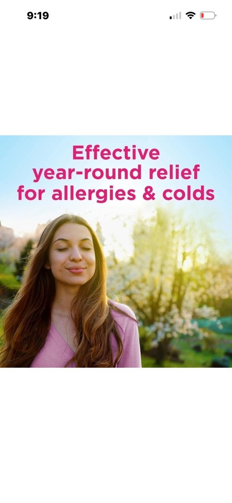 Amazon Basic Care Complete Allergy Relief, Diphenhydramine 400 Count, Pink