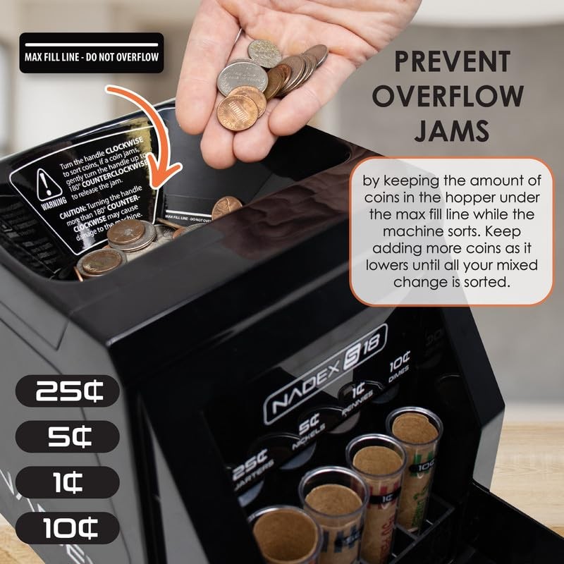 S18 Manual Coin Sorter and Wrapper