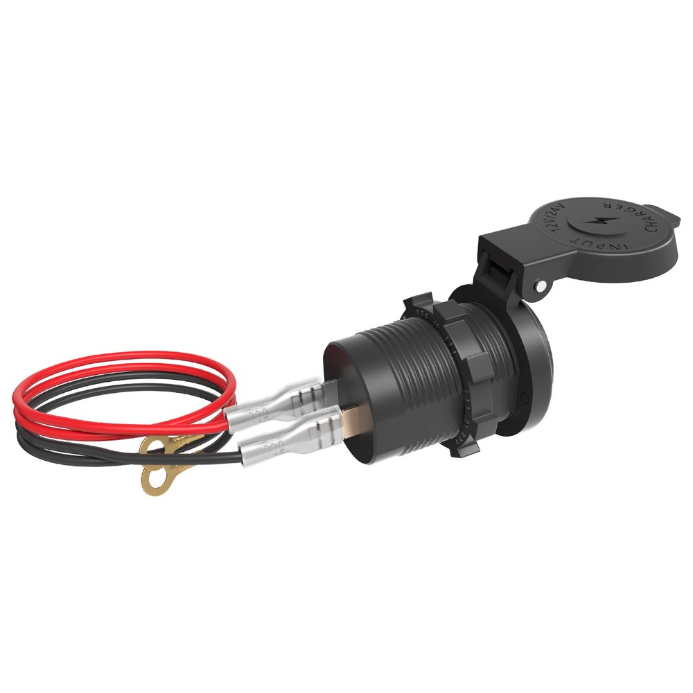 Motorcycle Charger Cigarette Lighter Socket 2 USB Type-C Charging Power Outlet