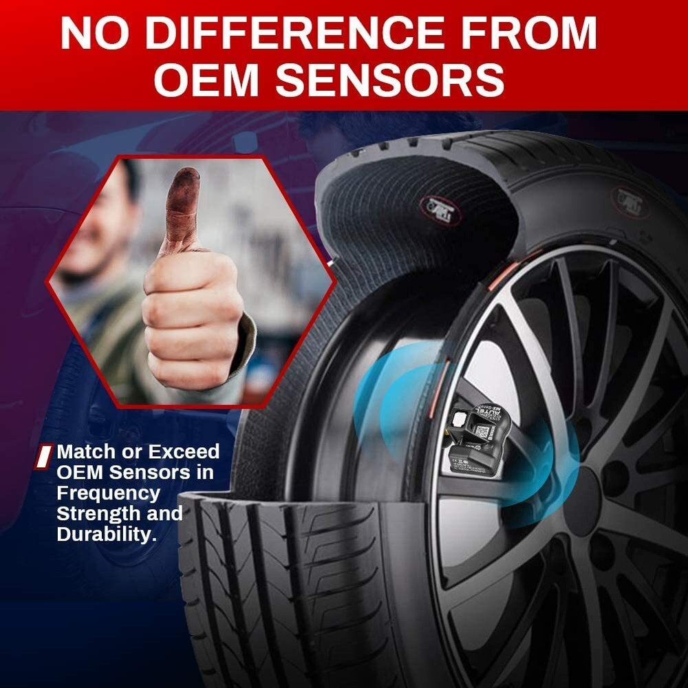 Autel TPMS Sensor MX-Sensor 315MHz + 433MHz Programmable Universal Rubber Valve