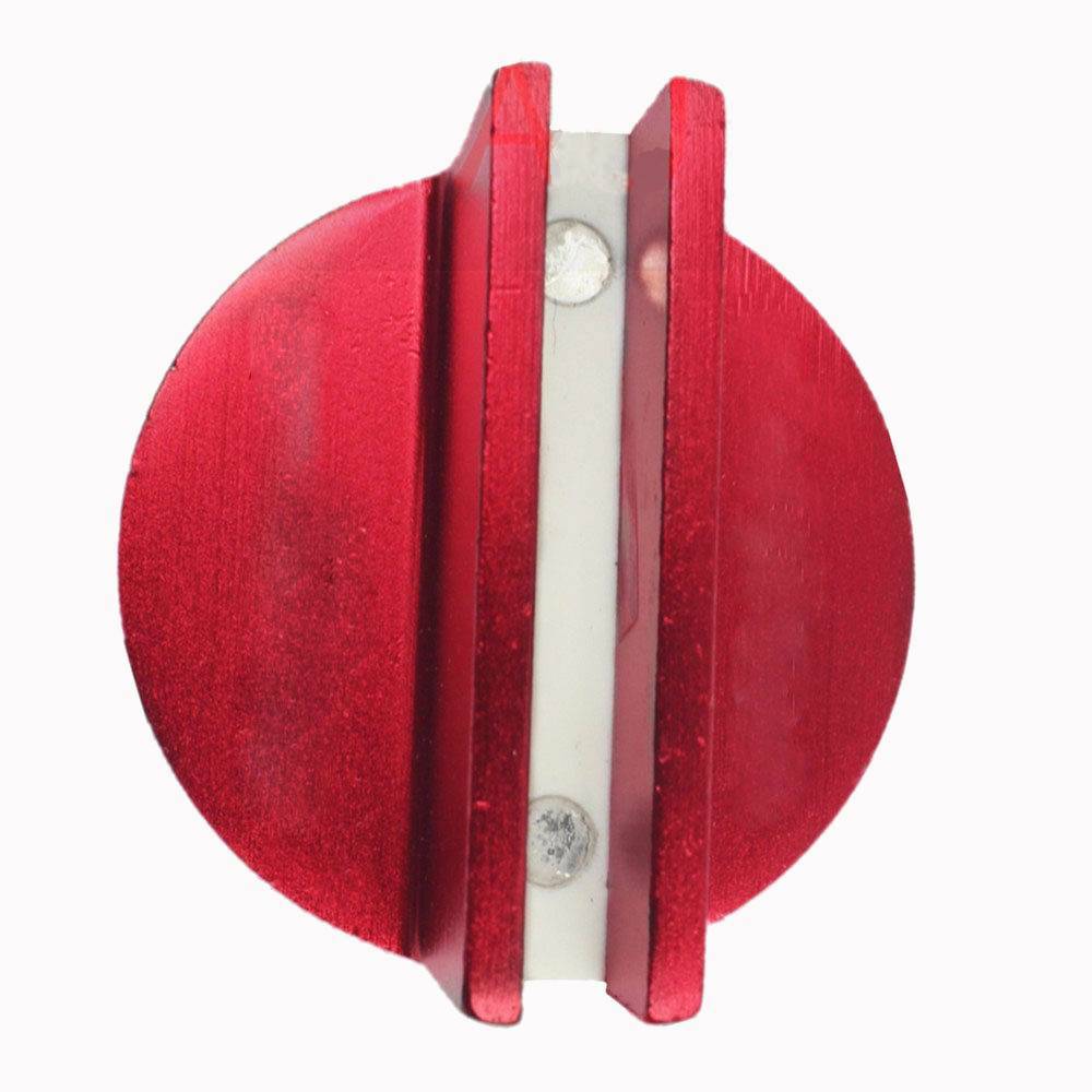 Premium Slotted Universal Magnetic Jack Pad Pinch Weld Frame Rail Adapter Red