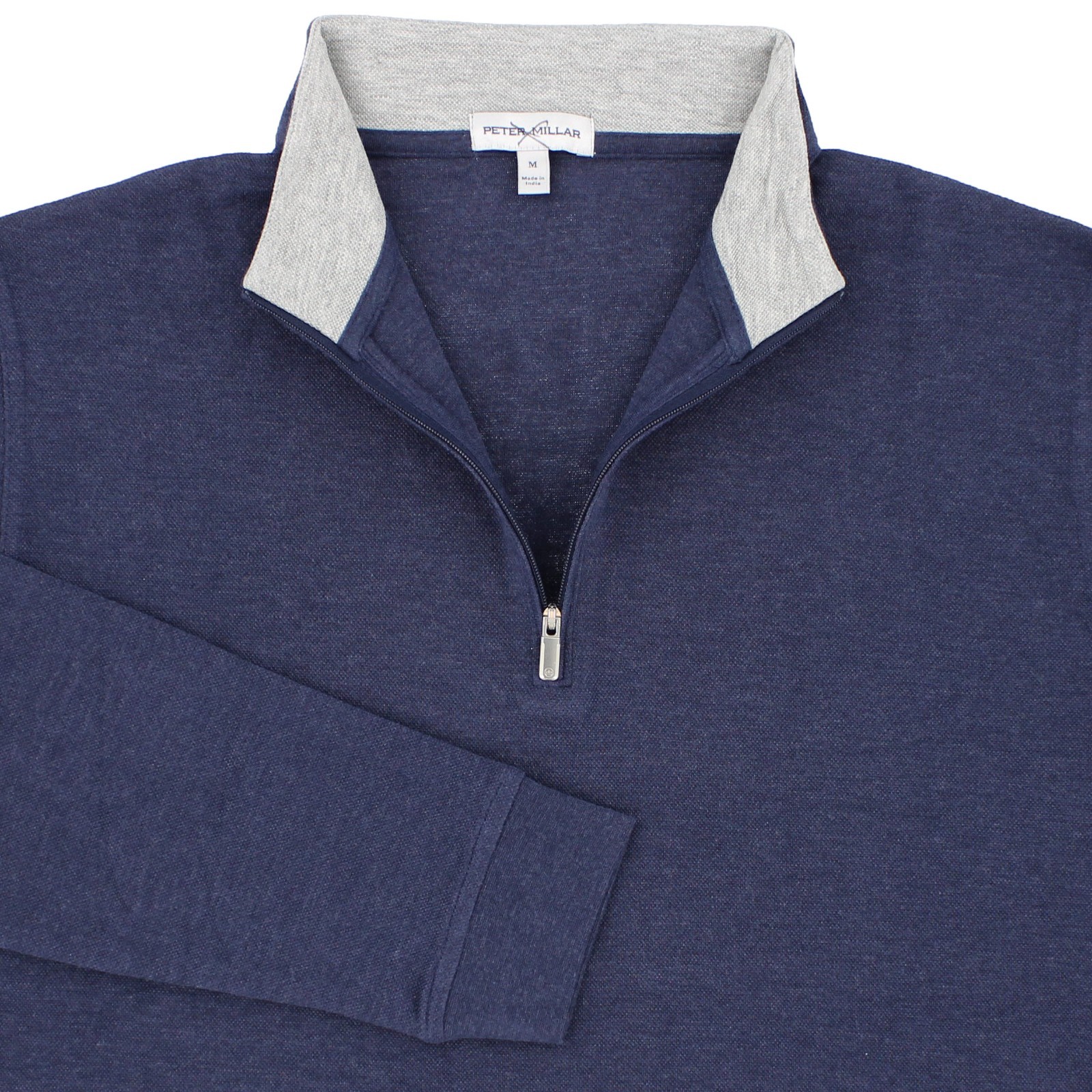 Peter Millar Men's 1/4 Zip Crown Comfort Pullover Piqué Stitch, MF24K49