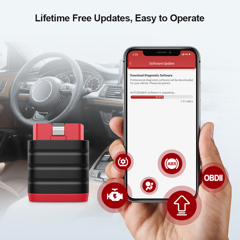 Thinkdiag mini All System Bluetooth OBD2 Scanner Car Diagnostic Tool ABS SRS