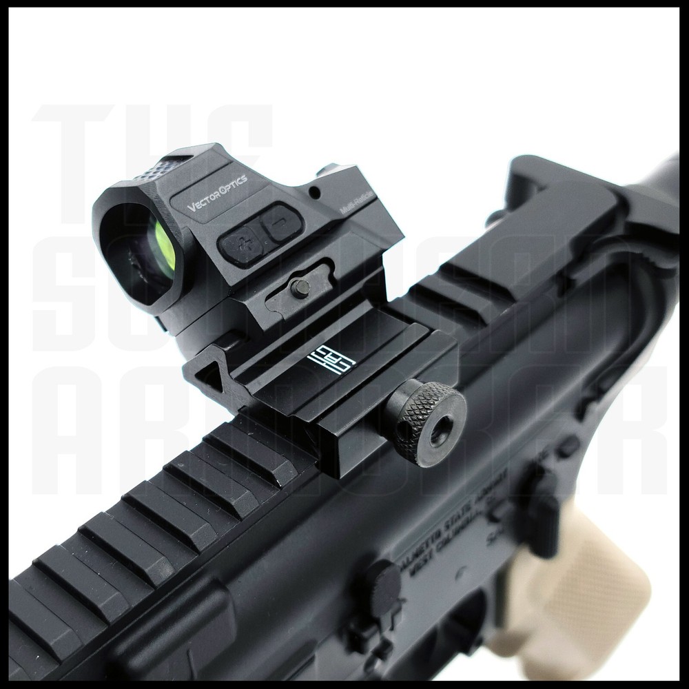 2 PC 45 Degree Offset Picatinny /Weaver Rail Mount Offset Side Rail for Laser