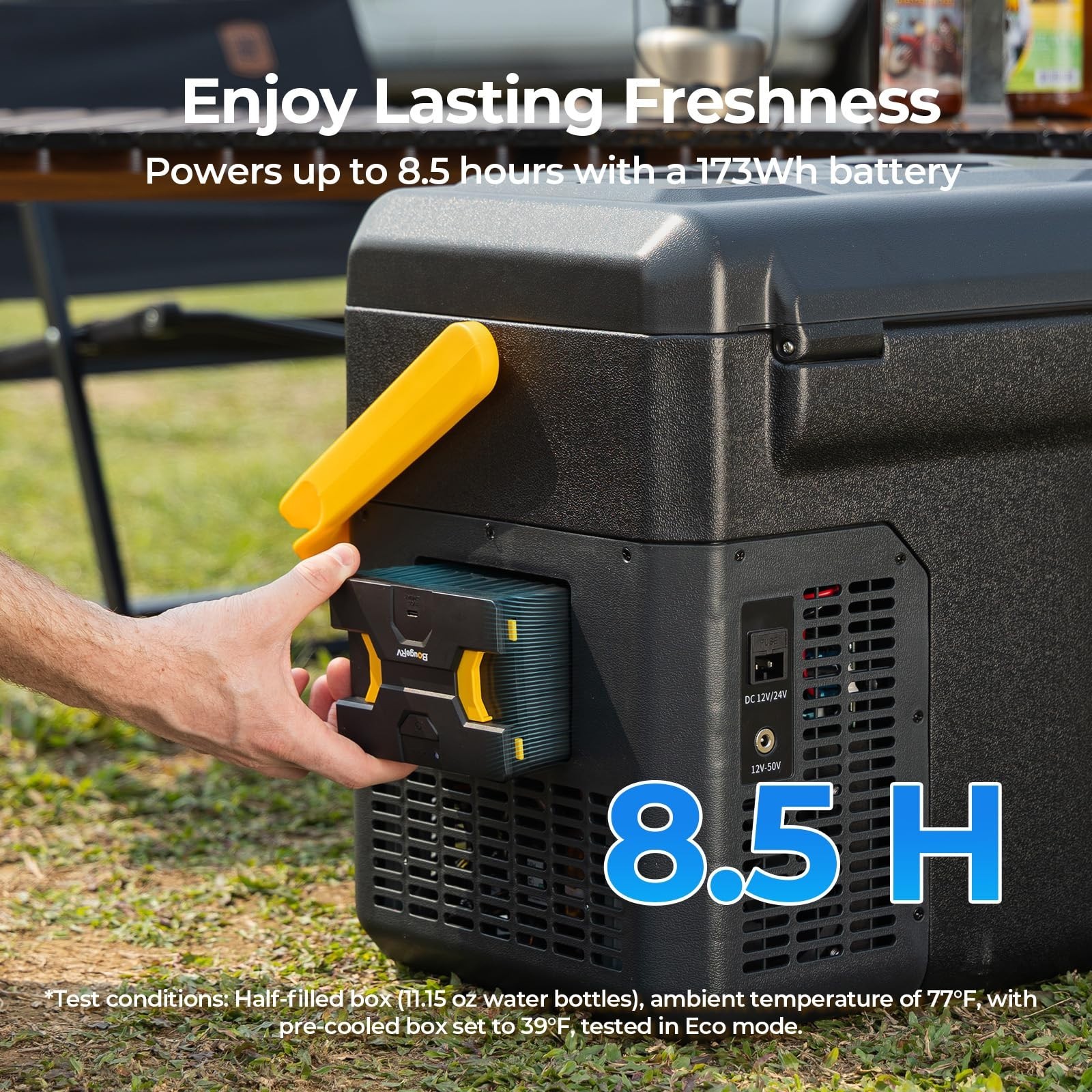 19QT Portable Car Fridge Freezer Cooler Mini Refrigerator Compressor W/ Battery