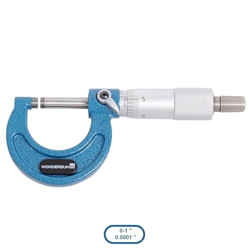 4 Pcs Outside Micrometer Set, 4-piece Set (0-1"/1-2"/2-3"/3-4" Range)