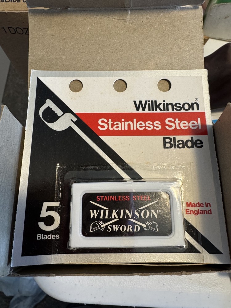 Vintage Wilkinson Sword Super Sword NOS Display Box