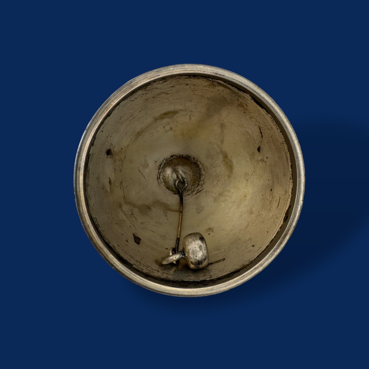 Vintage 1952 Sterling Silver Bell Monogrammed 103.7g 3.5” Tall