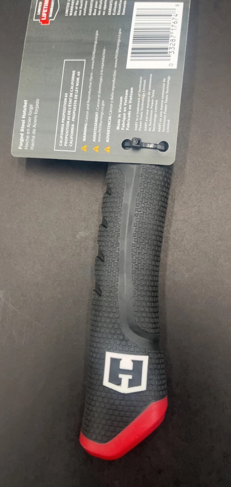 HART 14 Inch Forged Steel Hatchet with Face Cutouts