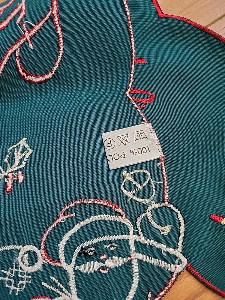 Two Christmas Table runners 64", 66"