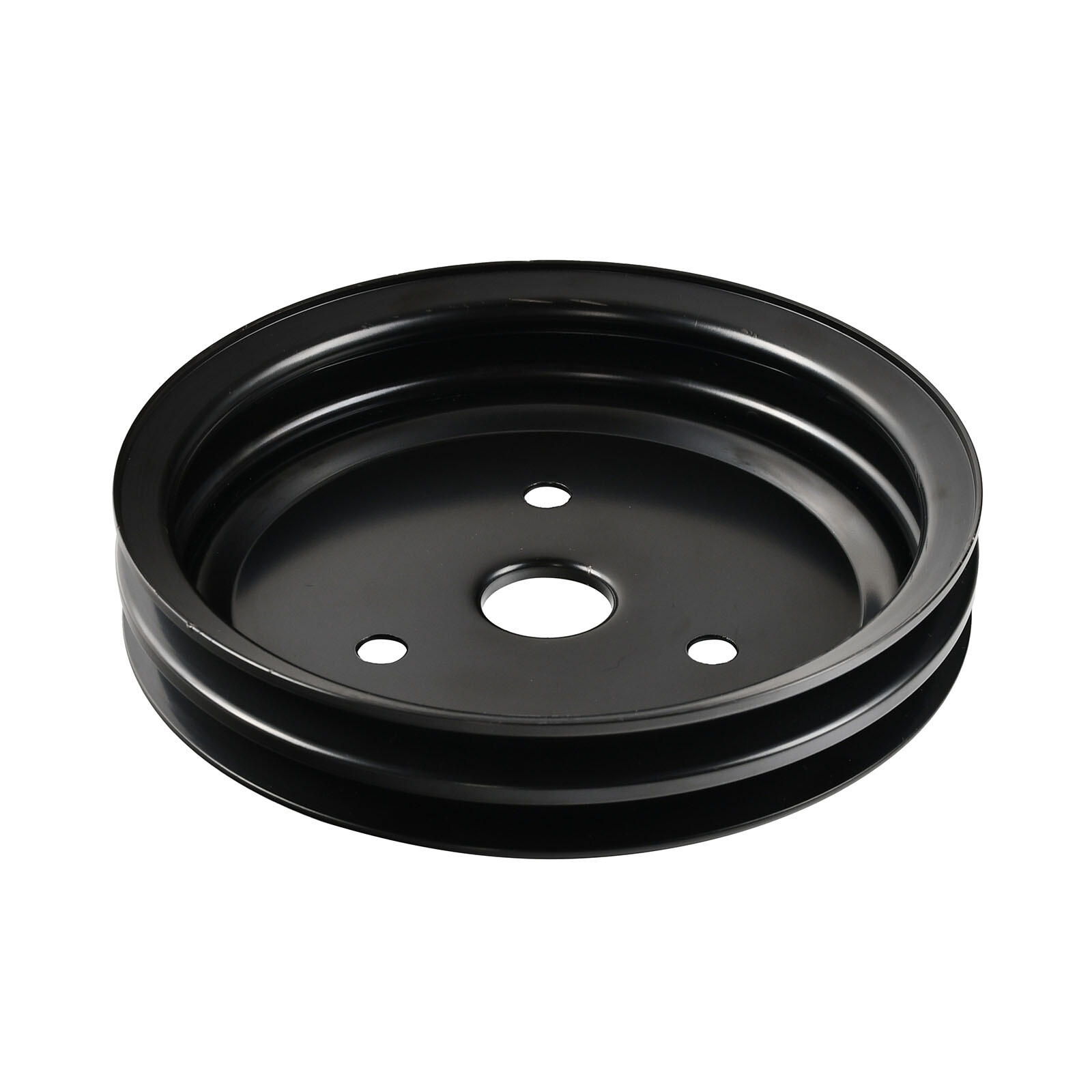 For SBC Chevy 283 350 400 SWP Short Water Pump Pulley & Crankshaft Kit 2 Groove