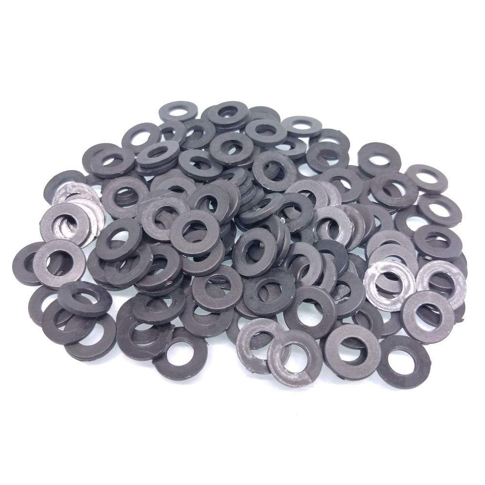 1000pcs M4 Black Nylon Flat Washers