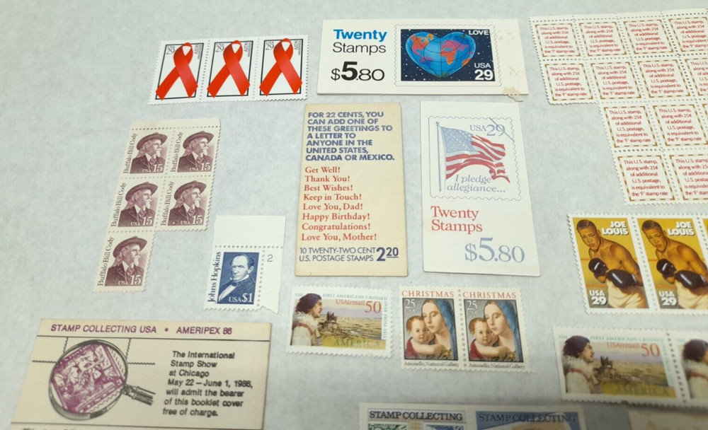 Small US Stamp Collection - Unused - $25+ in Face Value